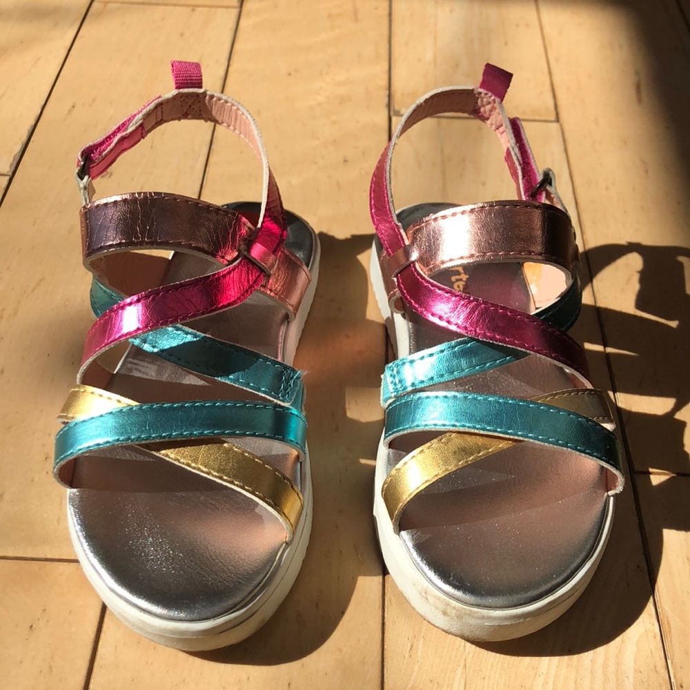 Metallic Carter’s Strappy Sandals Girl’s 11